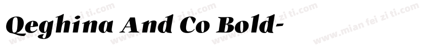 Qeghina And Co Bold字体转换